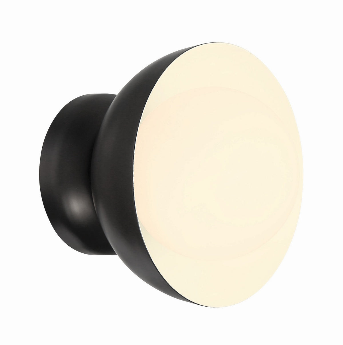 Craftmade - 59161-FB - One Light Wall Sconce - Ventura Dome - Flat Black