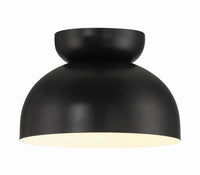 Craftmade - 59181-FB - One Light Flushmount - Ventura Dome - Flat Black