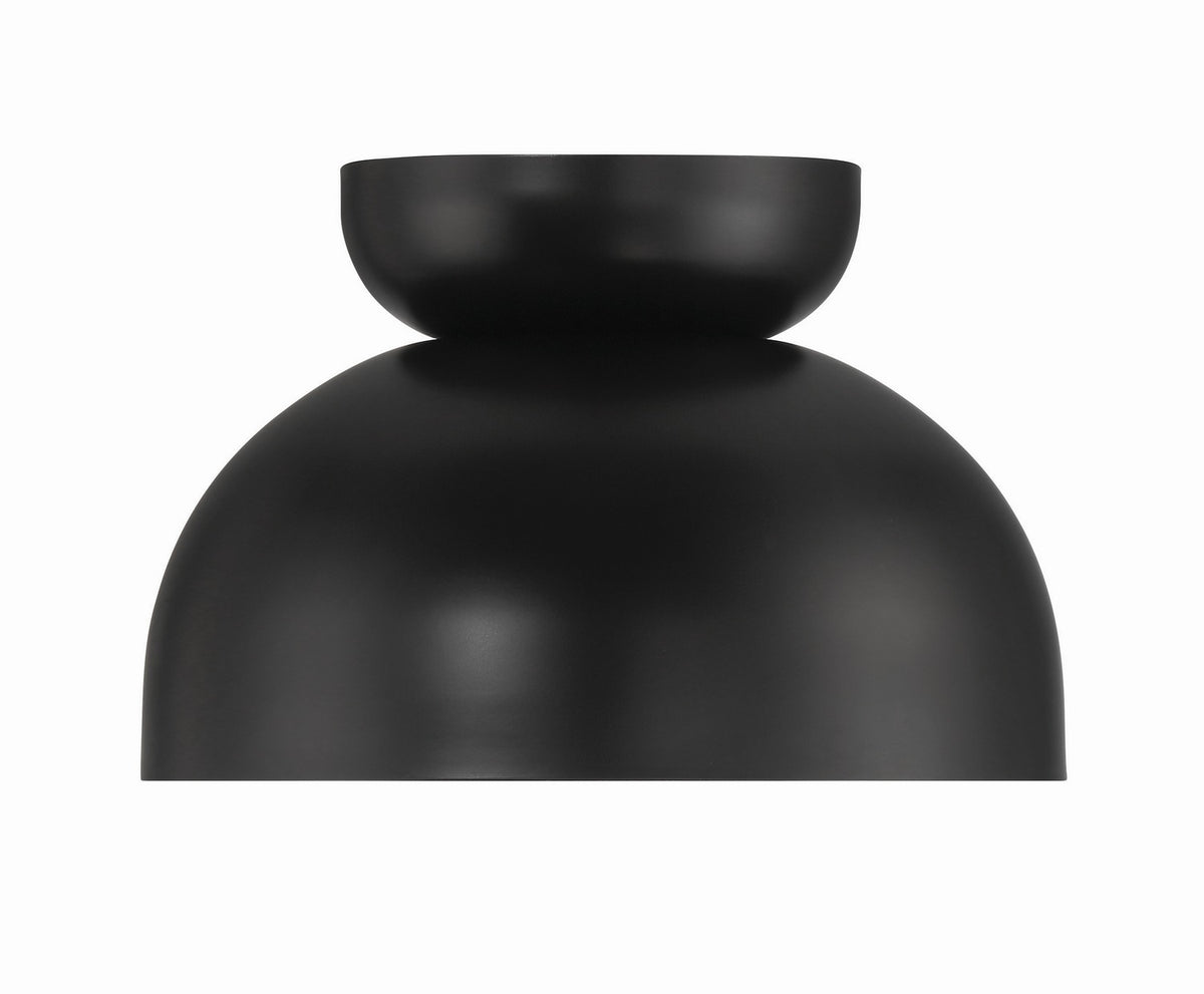 Craftmade - 59181-FB - One Light Flushmount - Ventura Dome - Flat Black
