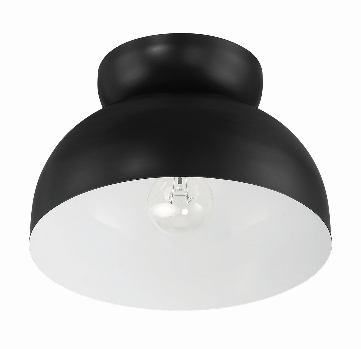 Craftmade - 59181-FB - One Light Flushmount - Ventura Dome - Flat Black