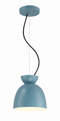 Craftmade - 59191-DB - One Light Mini Pendant - Ventura Dome - Dusty Blue