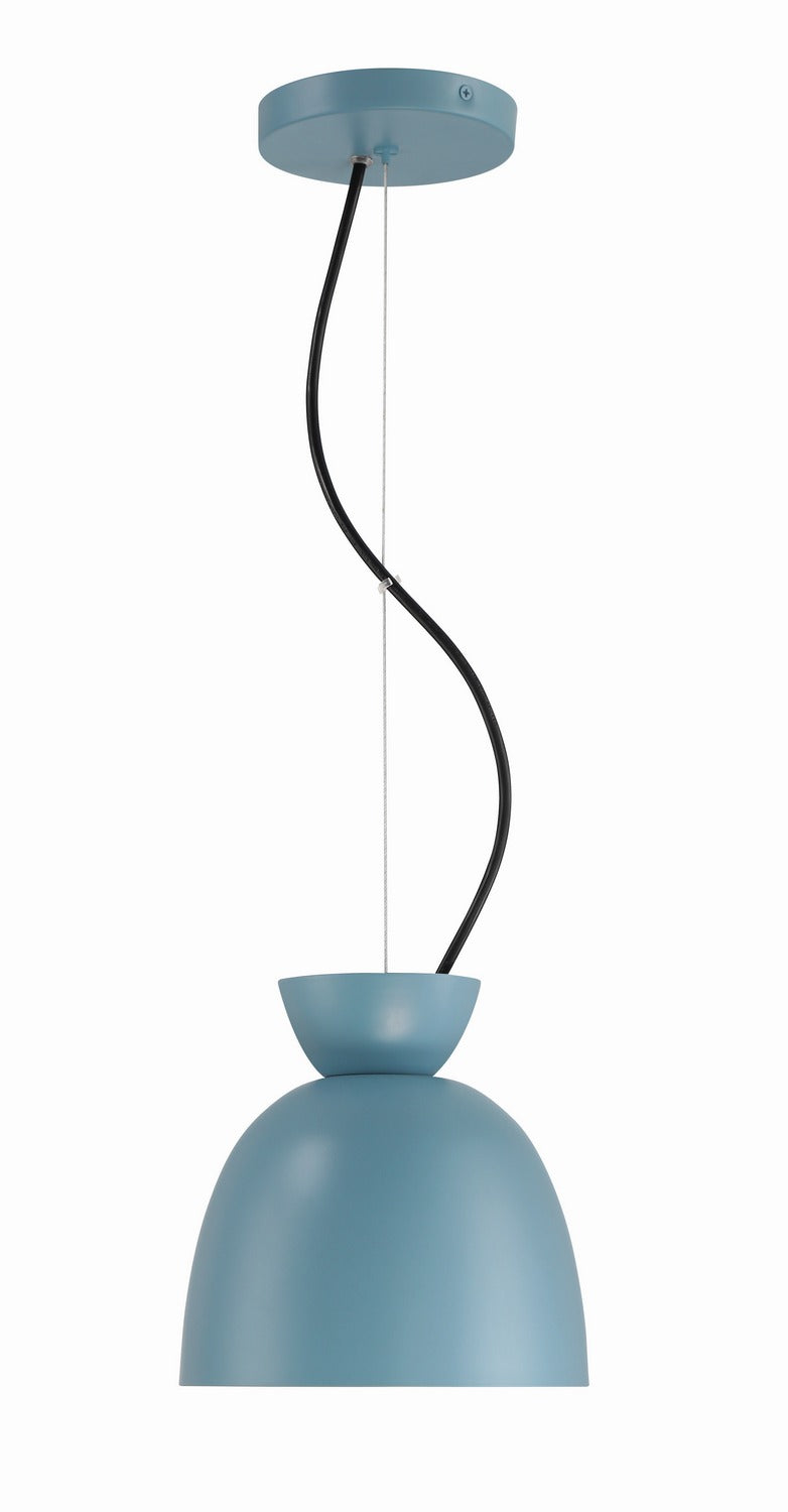 Craftmade - 59191-DB - One Light Mini Pendant - Ventura Dome - Dusty Blue