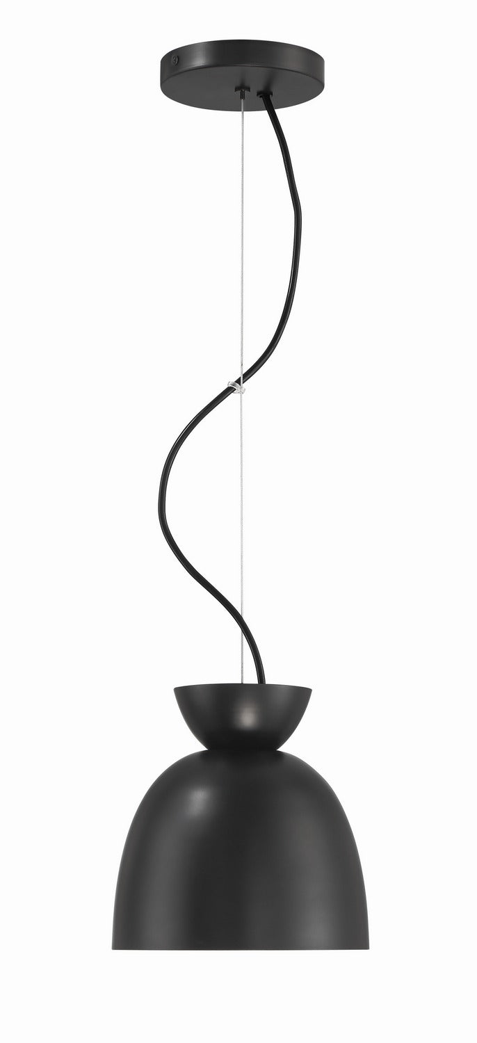Craftmade - 59191-FB - One Light Pendant - Ventura Dome - Flat Black
