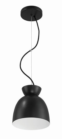 Craftmade - 59191-FB - One Light Pendant - Ventura Dome - Flat Black