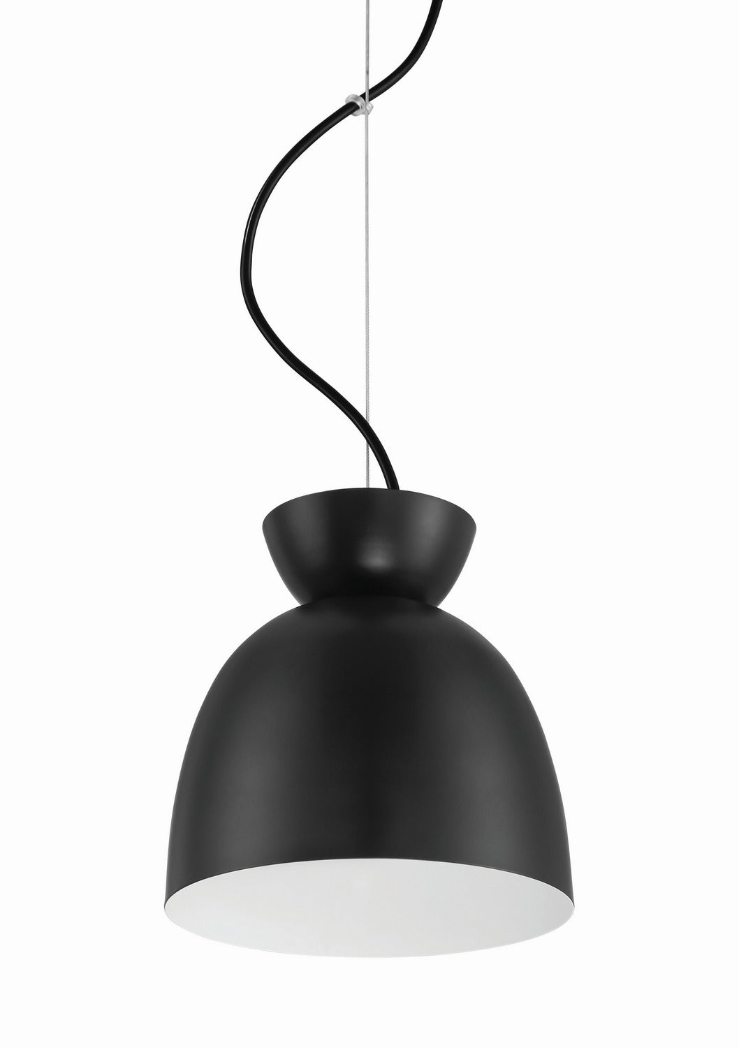 Craftmade - 59191-FB - One Light Pendant - Ventura Dome - Flat Black