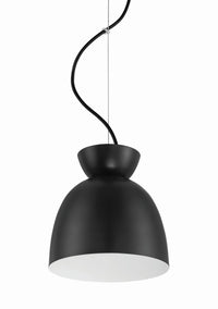 Craftmade - 59191-FB - One Light Pendant - Ventura Dome - Flat Black