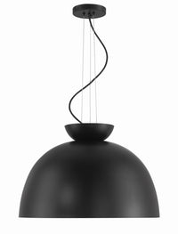 Craftmade - 59192-FB - One Light Pendant - Ventura Dome - Flat Black