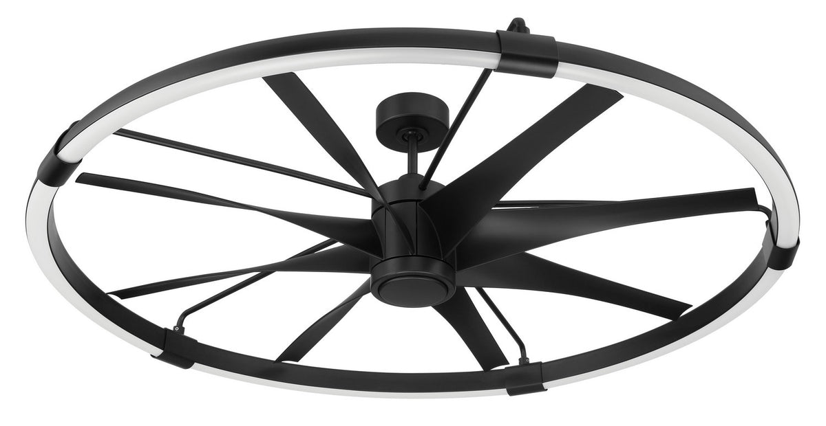 Craftmade - AXL57FB8 - 52" Ceiling Fan - Axel Indoor/Outdoor - Flat Black