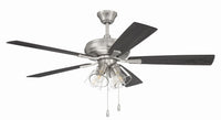 Craftmade - ECF104BNK5-BNGW - 52" Ceiling Fan - Eos Clear 4 Light - Brushed Polished Nickel