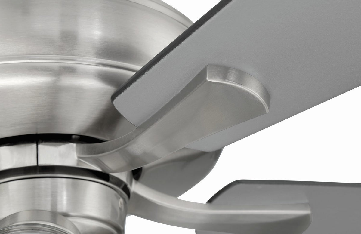 Craftmade - ECF104BNK5-BNGW - 52" Ceiling Fan - Eos Clear 4 Light - Brushed Polished Nickel