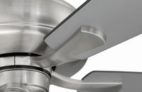 Craftmade - ECF104BNK5-BNGW - 52" Ceiling Fan - Eos Clear 4 Light - Brushed Polished Nickel