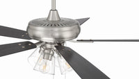 Craftmade - ECF104BNK5-BNGW - 52" Ceiling Fan - Eos Clear 4 Light - Brushed Polished Nickel