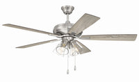 Craftmade - ECF104BNK5-DWWLN - 52" Ceiling Fan - Eos Clear 4 Light - Brushed Polished Nickel