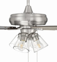Craftmade - ECF104BNK5-DWWLN - 52" Ceiling Fan - Eos Clear 4 Light - Brushed Polished Nickel