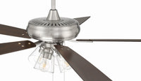 Craftmade - ECF104BNK5-DWWLN - 52" Ceiling Fan - Eos Clear 4 Light - Brushed Polished Nickel