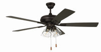 Craftmade - ECF104ESP5-ESPWLN - 52" Ceiling Fan - Eos Clear 4 Light - Espresso