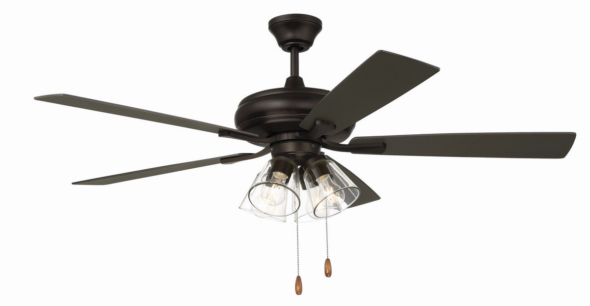 Craftmade - ECF104ESP5-ESPWLN - 52" Ceiling Fan - Eos Clear 4 Light - Espresso