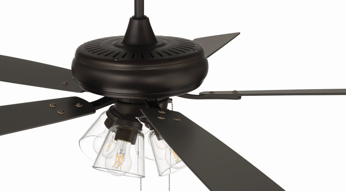 Craftmade - ECF104ESP5-ESPWLN - 52" Ceiling Fan - Eos Clear 4 Light - Espresso