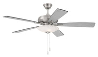 Craftmade - ECF111BNK5-BNGW - 52" Ceiling Fan - Eos 3 Light Bowl - Brushed Polished Nickel