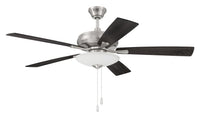 Craftmade - ECF111BNK5-BNGW - 52" Ceiling Fan - Eos 3 Light Bowl - Brushed Polished Nickel