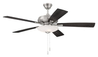 Craftmade - ECF111BNK5-BNGW - 52" Ceiling Fan - Eos 3 Light Bowl - Brushed Polished Nickel