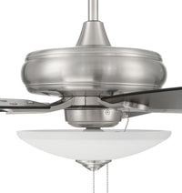 Craftmade - ECF111BNK5-BNGW - 52" Ceiling Fan - Eos 3 Light Bowl - Brushed Polished Nickel