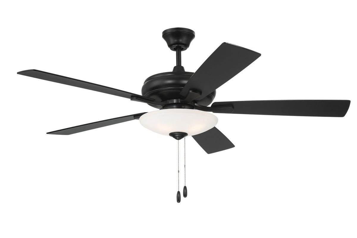 Craftmade - ECF111FB5-FBGW - 52" Ceiling Fan - Eos 3 Light Bowl - Flat Black