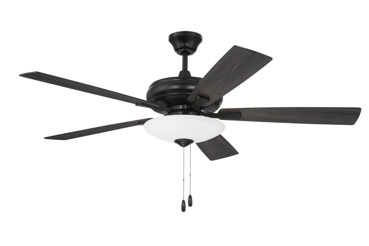Craftmade - ECF111FB5-FBGW - 52" Ceiling Fan - Eos 3 Light Bowl - Flat Black