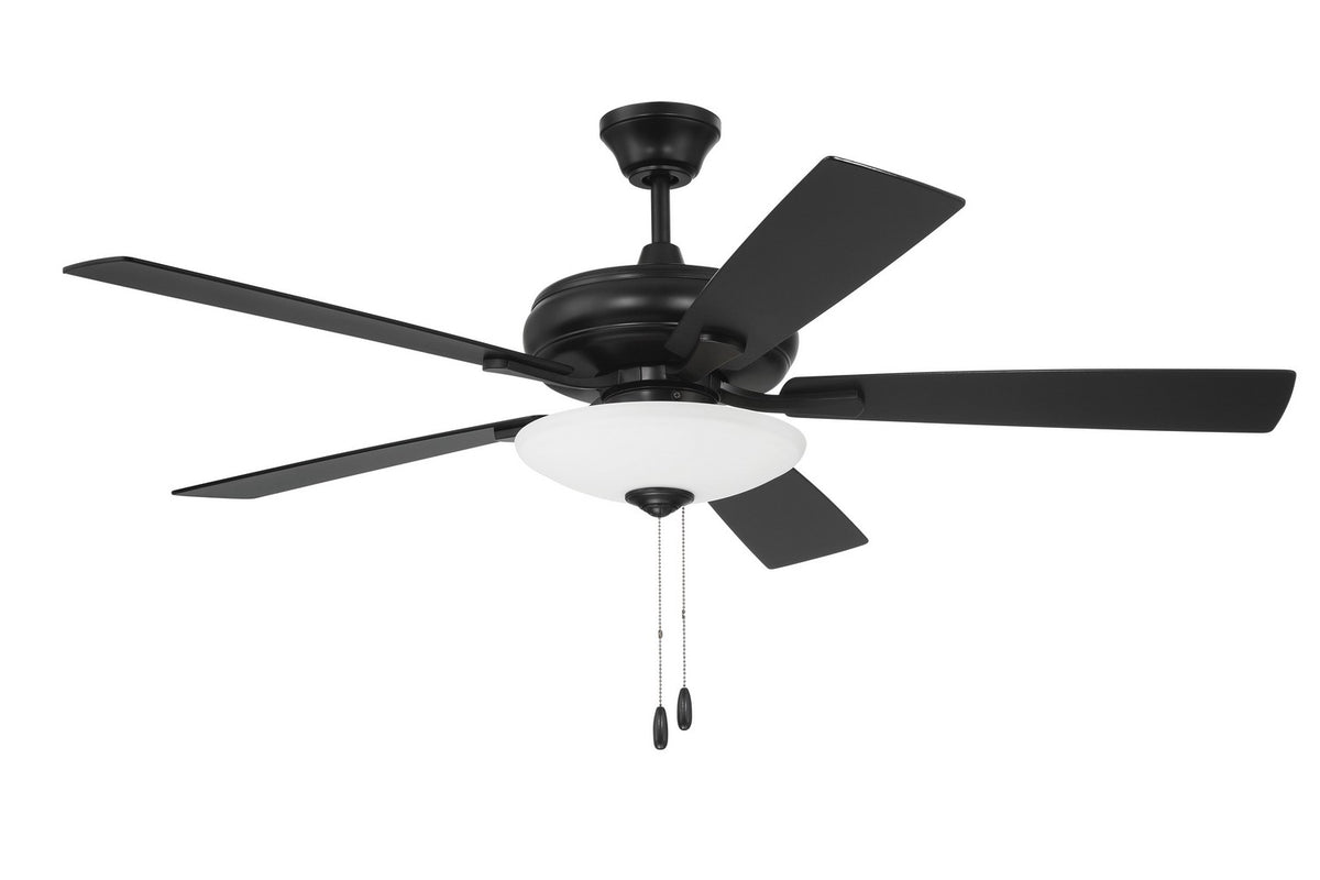 Craftmade - ECF111FB5-FBGW - 52" Ceiling Fan - Eos 3 Light Bowl - Flat Black
