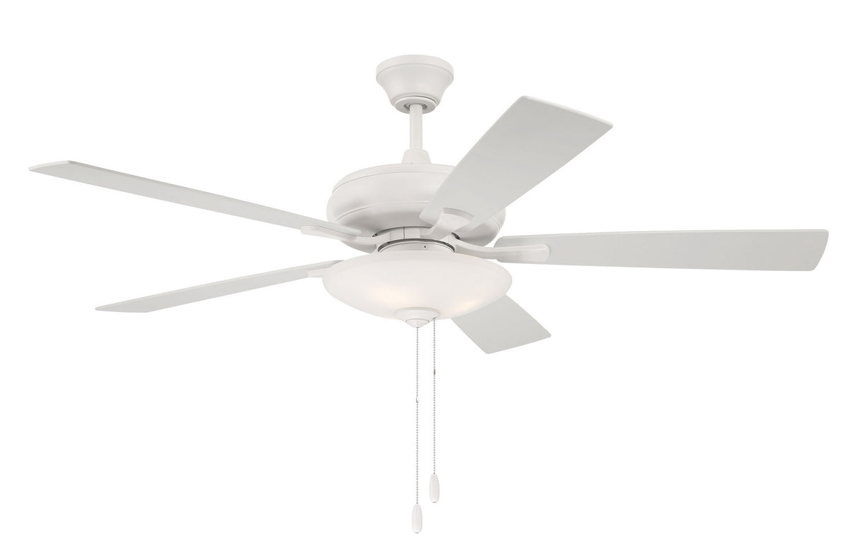 Craftmade - ECF111W5-WWOK - 52" Ceiling Fan - Eos 3 Light Bowl - White