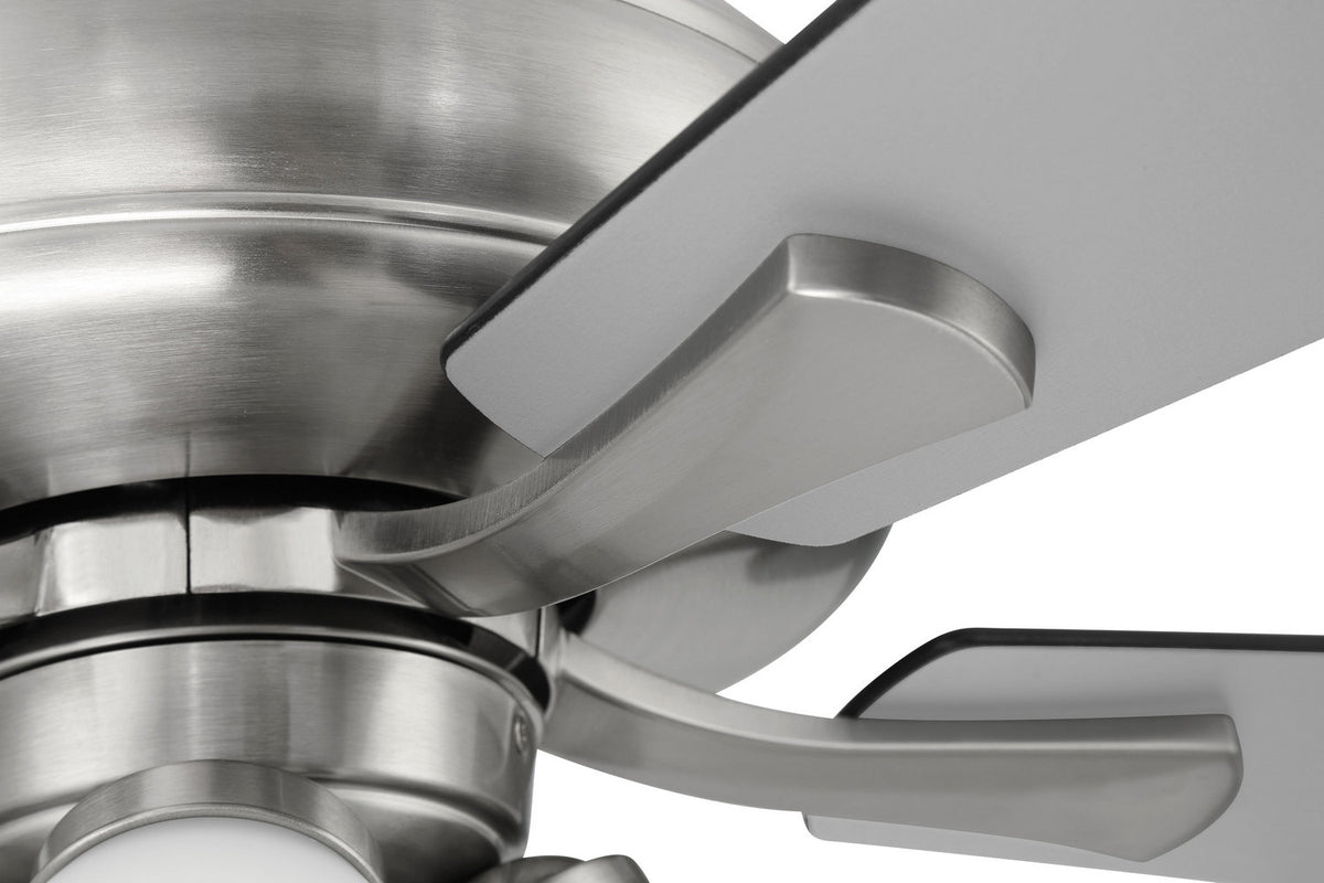 Craftmade - ECF114BNK5-BNGW - 52" Ceiling Fan - Eos Frost 4 Light - Brushed Polished Nickel