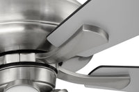 Craftmade - ECF114BNK5-BNGW - 52" Ceiling Fan - Eos Frost 4 Light - Brushed Polished Nickel