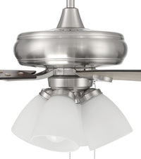 Craftmade - ECF114BNK5-DWWLN - 52" Ceiling Fan - Eos Frost 4 Light - Brushed Polished Nickel