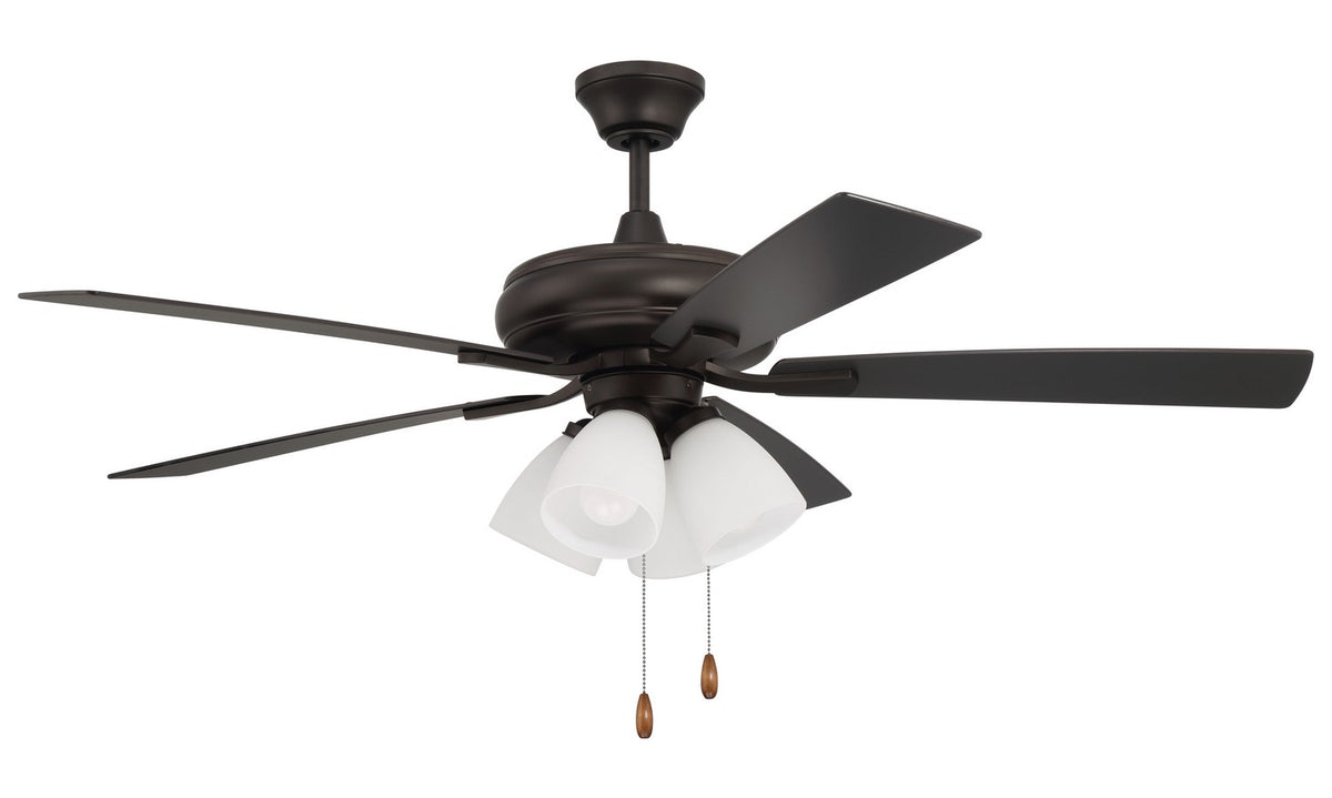 Craftmade - ECF114ESP5-ESPWLN - 52" Ceiling Fan - Eos Frost 4 Light - Espresso