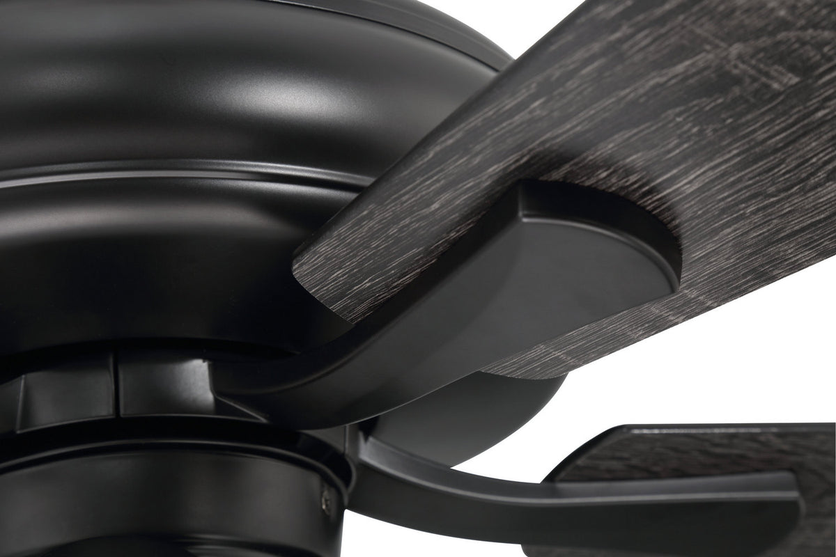 Craftmade - ECF114FB5-FBGW - 52" Ceiling Fan - Eos Frost 4 Light - Flat Black