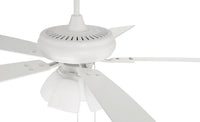 Craftmade - ECF114W5-WWOK - 52" Ceiling Fan - Eos Frost 4 Light - White
