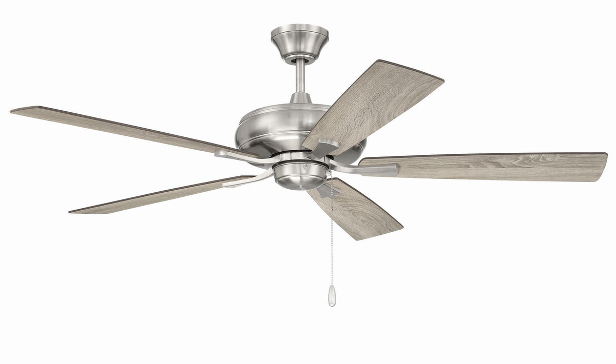 Craftmade - ECF52BNK5-DWWLN - 52" Ceiling Fan - Eos - Brushed Polished Nickel