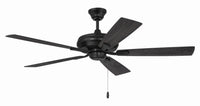 Craftmade - ECF52FB5-FBGW - 52" Ceiling Fan - Eos - Flat Black