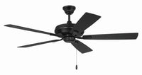 Craftmade - ECF52FB5-FBGW - 52" Ceiling Fan - Eos - Flat Black