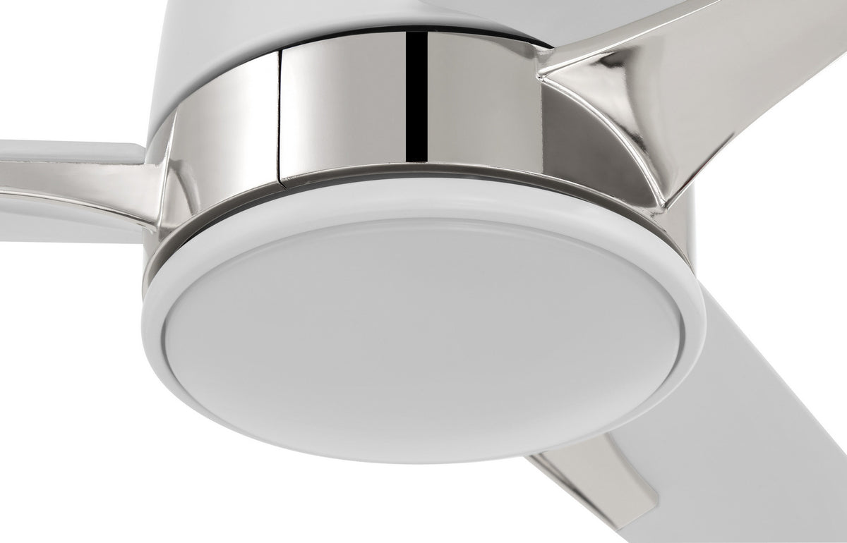 Craftmade - FUL52WPLN3 - 52" Ceiling Fan - Fuller - White/Polished Nickel