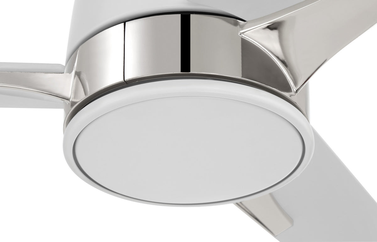 Craftmade - FUL52WPLN3 - 52" Ceiling Fan - Fuller - White/Polished Nickel