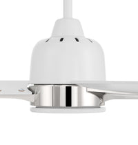 Craftmade - FUL52WPLN3 - 52" Ceiling Fan - Fuller - White/Polished Nickel