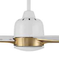Craftmade - FUL52WSB3 - 52" Ceiling Fan - Fuller - White/Satin Brass