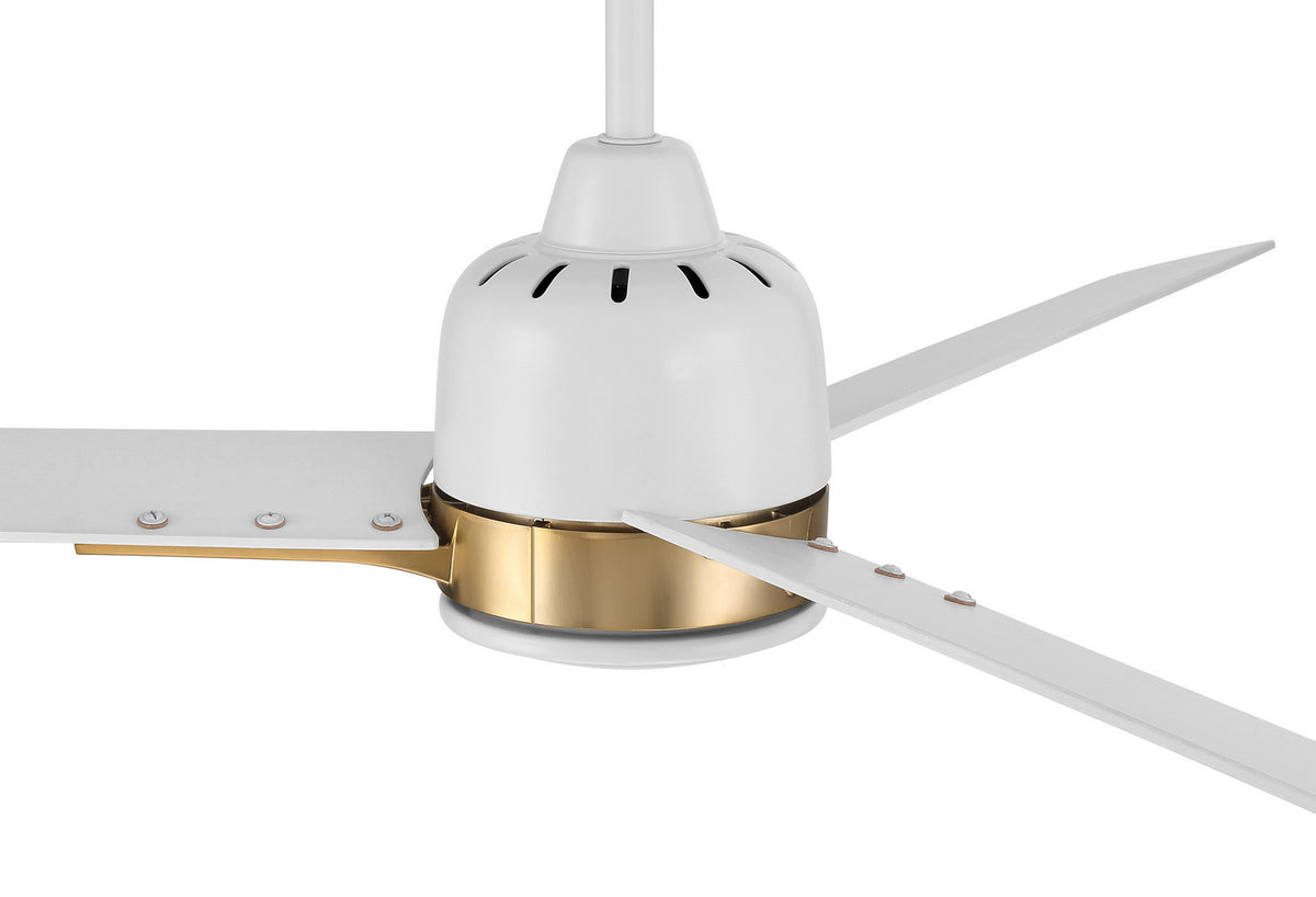 Craftmade - FUL52WSB3 - 52" Ceiling Fan - Fuller - White/Satin Brass