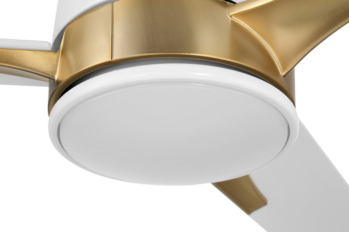 Craftmade - FUL52WSB3 - 52" Ceiling Fan - Fuller - White/Satin Brass