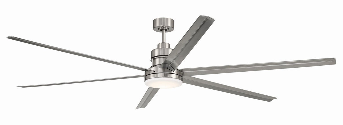 Craftmade - MND80BNK6 - 80" Ceiling Fan - Mondo 80 - Brushed Polished Nickel