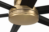 Craftmade - MND80SBFB6-NWF - 80" Ceiling Fan - Mondo 80" Ceiling Fan no Wifi - Satin Brass