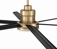 Craftmade - MND80SBFB6-NWF - 80" Ceiling Fan - Mondo 80" Ceiling Fan no Wifi - Satin Brass