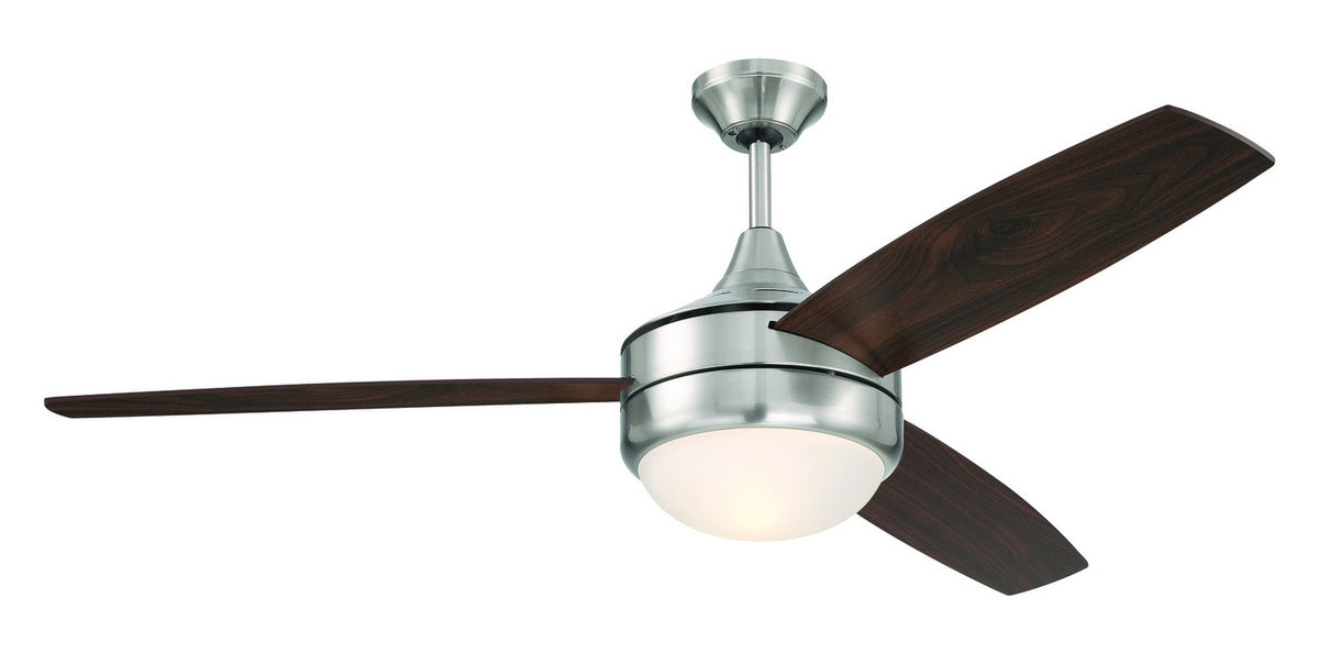 Craftmade - PHZ52BNK3 - 52" Ceiling Fan - Phaze II 3-Blade - Brushed Polished Nickel