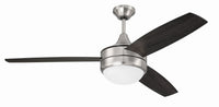 Craftmade - PHZ52BNK3-BNGW - 52" Ceiling Fan - Phaze II 3-Blade - Brushed Polished Nickel